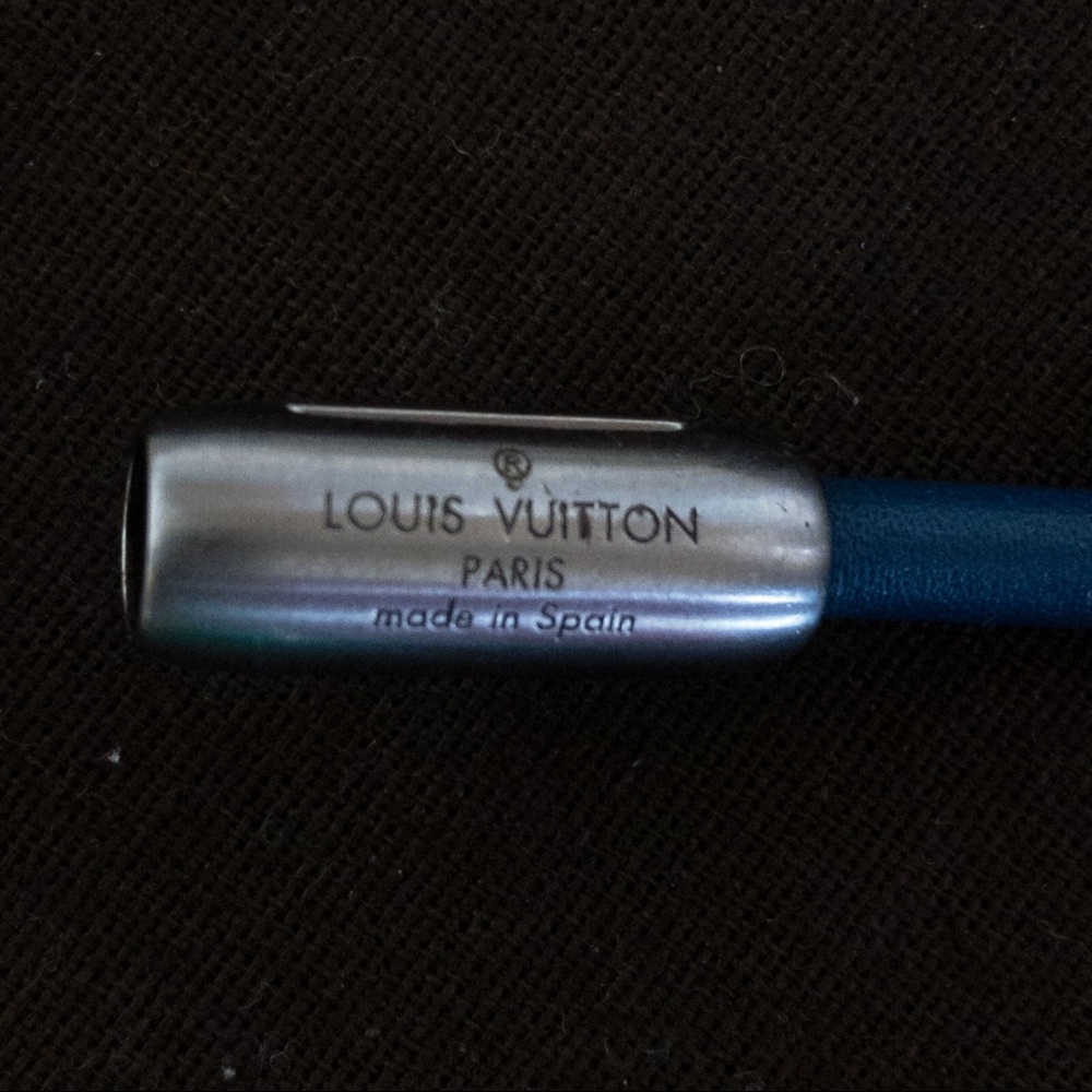 Louis Vuitton “Bull it” bracelet Blue calf Leather - Picture 3 of 7
